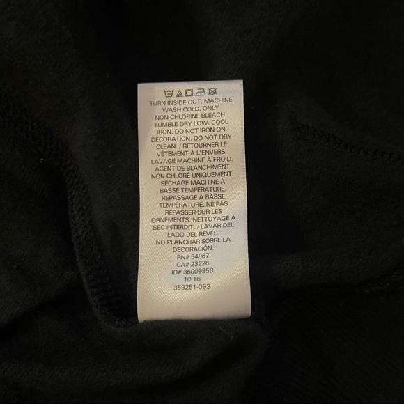 NWT Victoria’s Secret VSX Sport Black zip up Hoodie Size Small - Picture 7 of 7